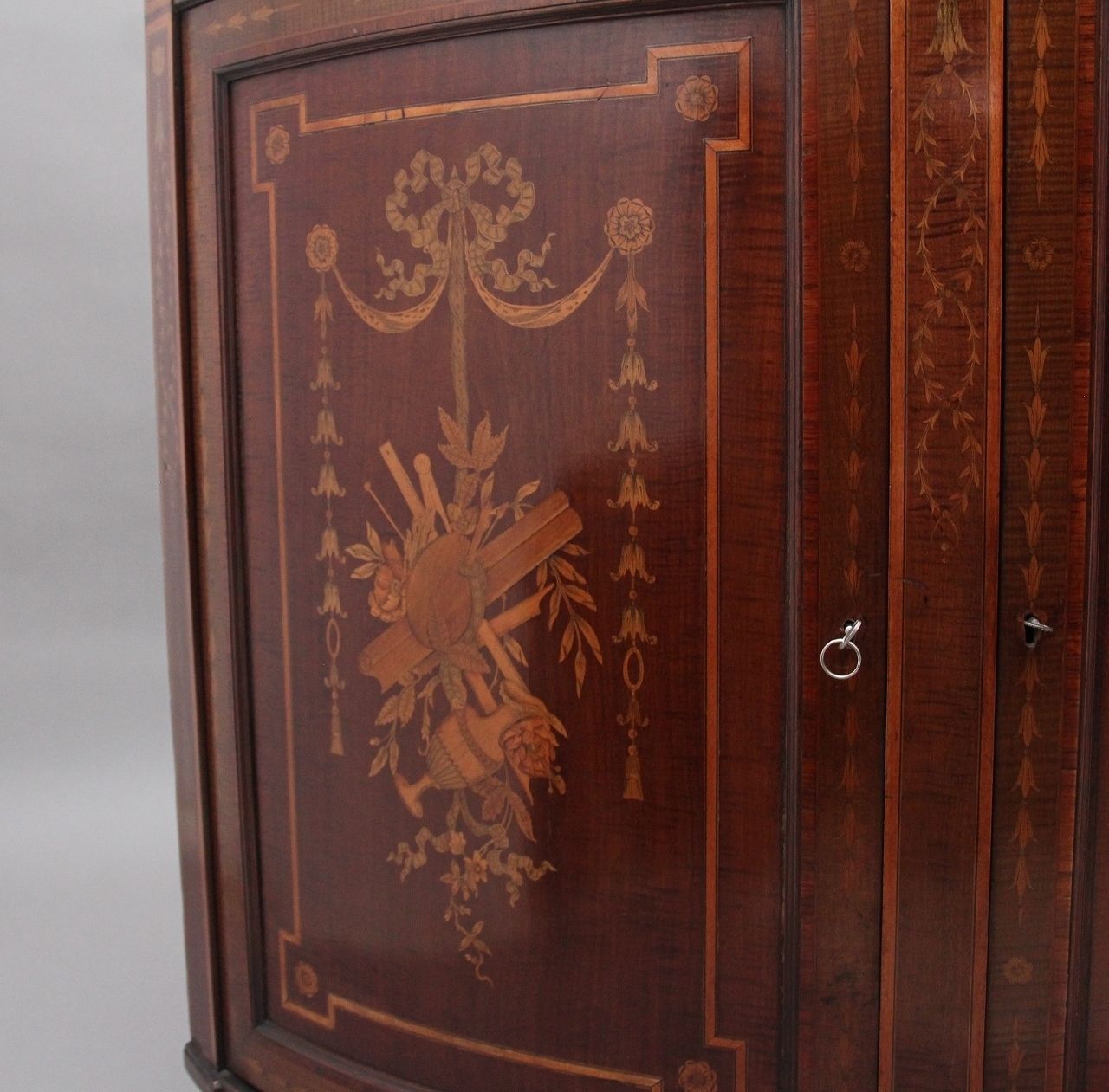 photo buy Fabulous Quality 19th Century Mahogany And Inlaid Cabinet