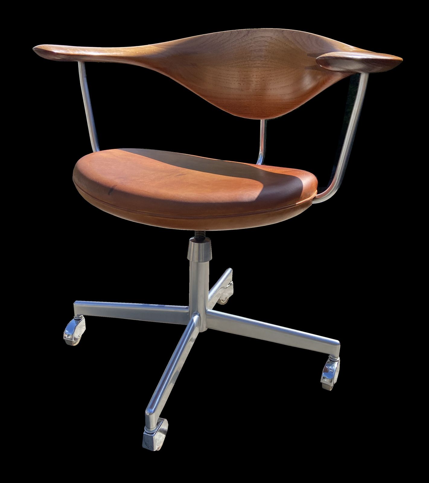 Super Rare Jh502 Swivel Chair By Hans J. Wegner For Johannes Hansen photo furniture