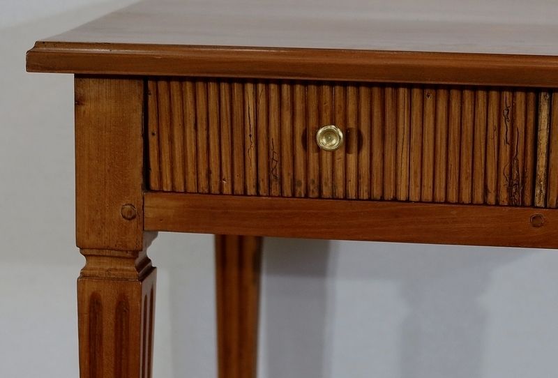 Small Table In Solid Cherry, Louis XVI Style, 1st Part Of The 19th Century photo vintage