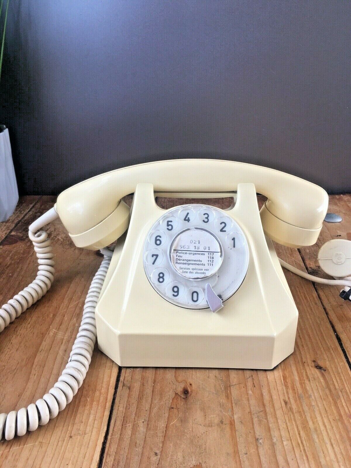 Art Deco Swiss German Weidmann Gfeller Bakelite Rotary Desk Phone Dial Landline Telephone photo furniture