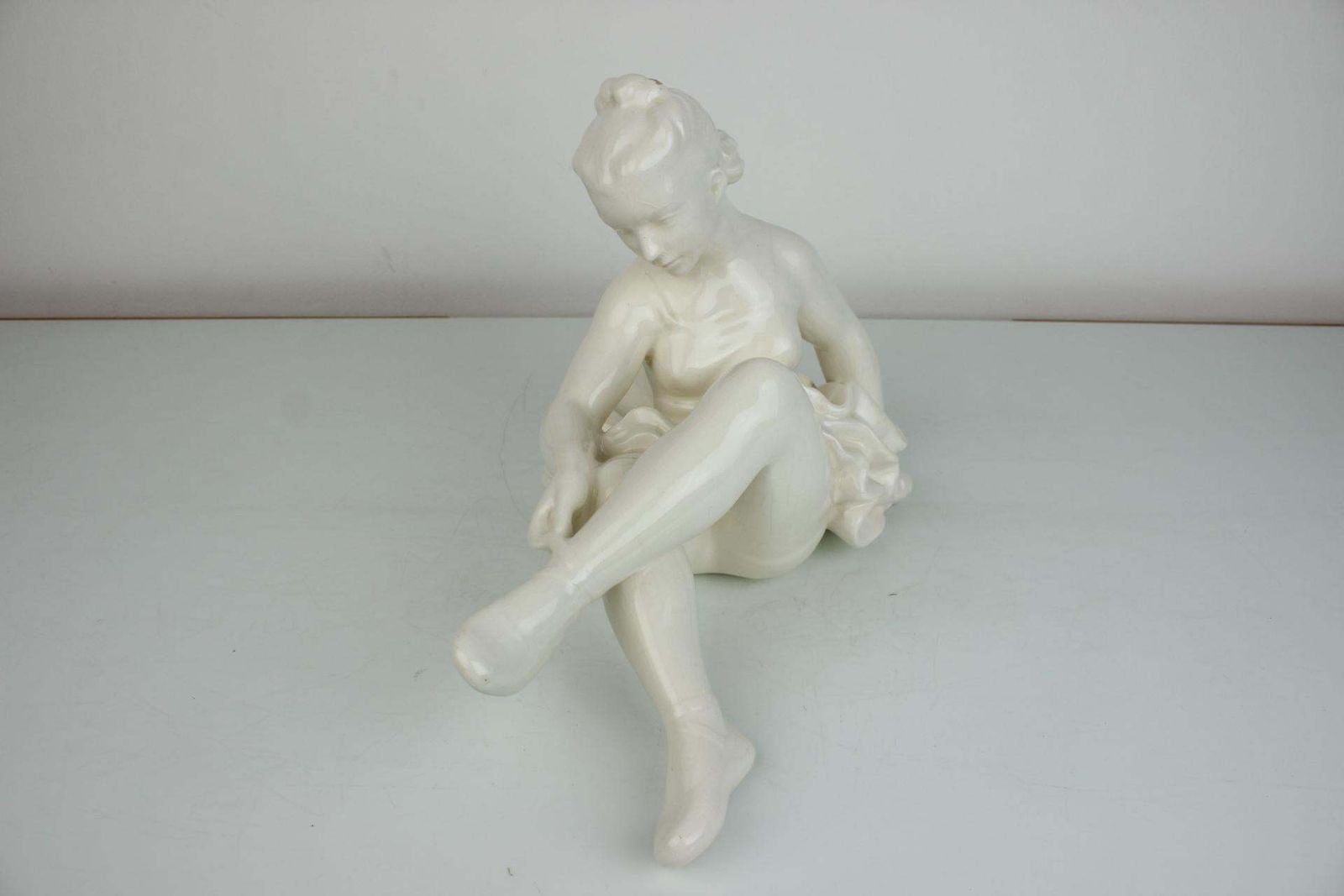 Porcelain Statue Ballerina, Czechoslovakia, 1962s photo for sale