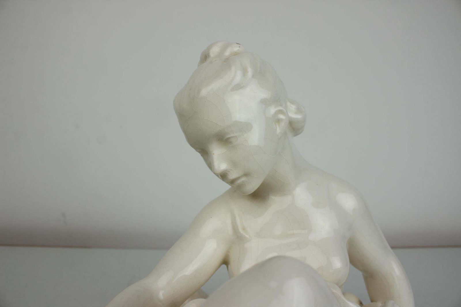 Porcelain Statue Ballerina, Czechoslovakia, 1962s photo buy
