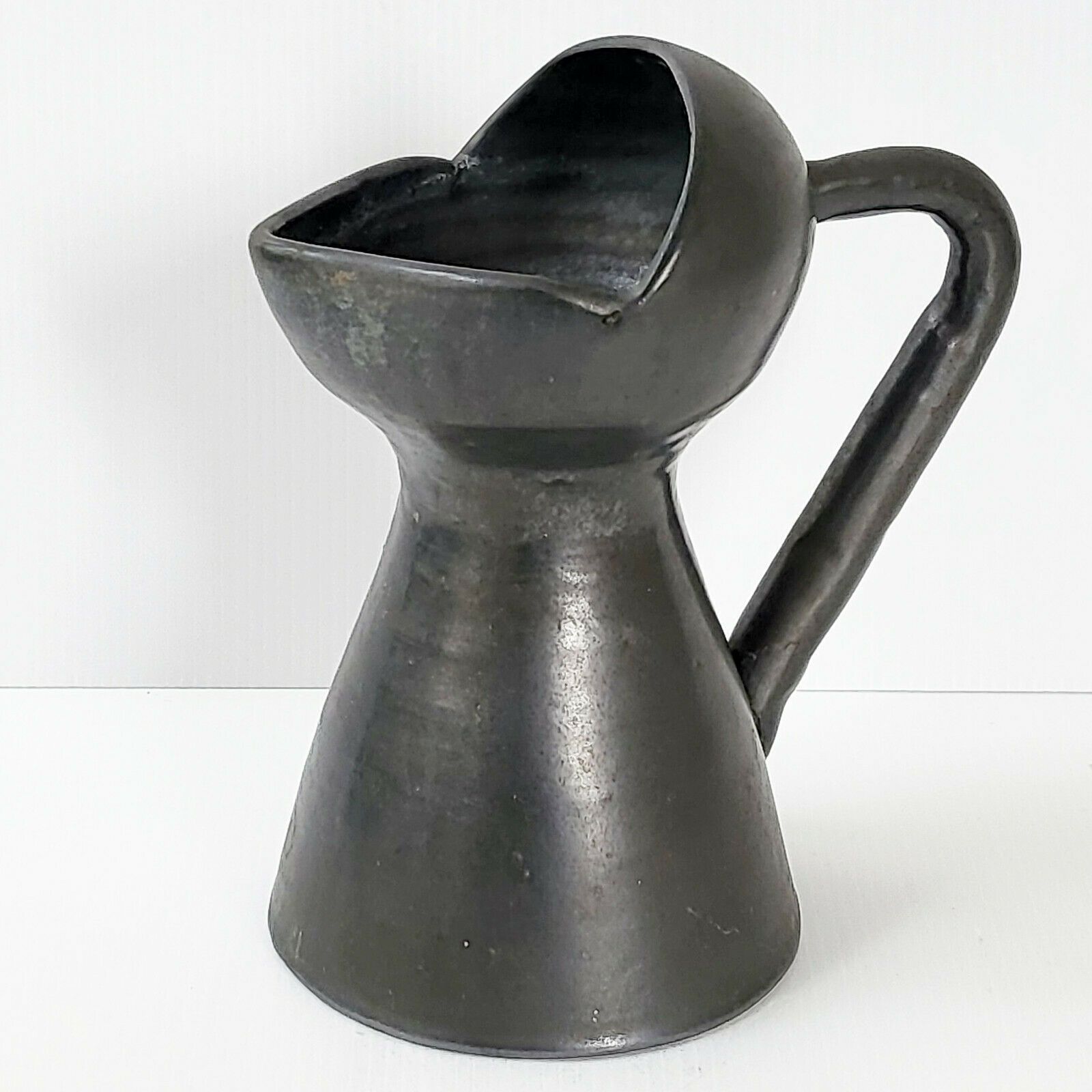 Magnificent Vase Pichet 1950 Black Ceramic Dlg Capron Jouve 50s 1950s photo furniture