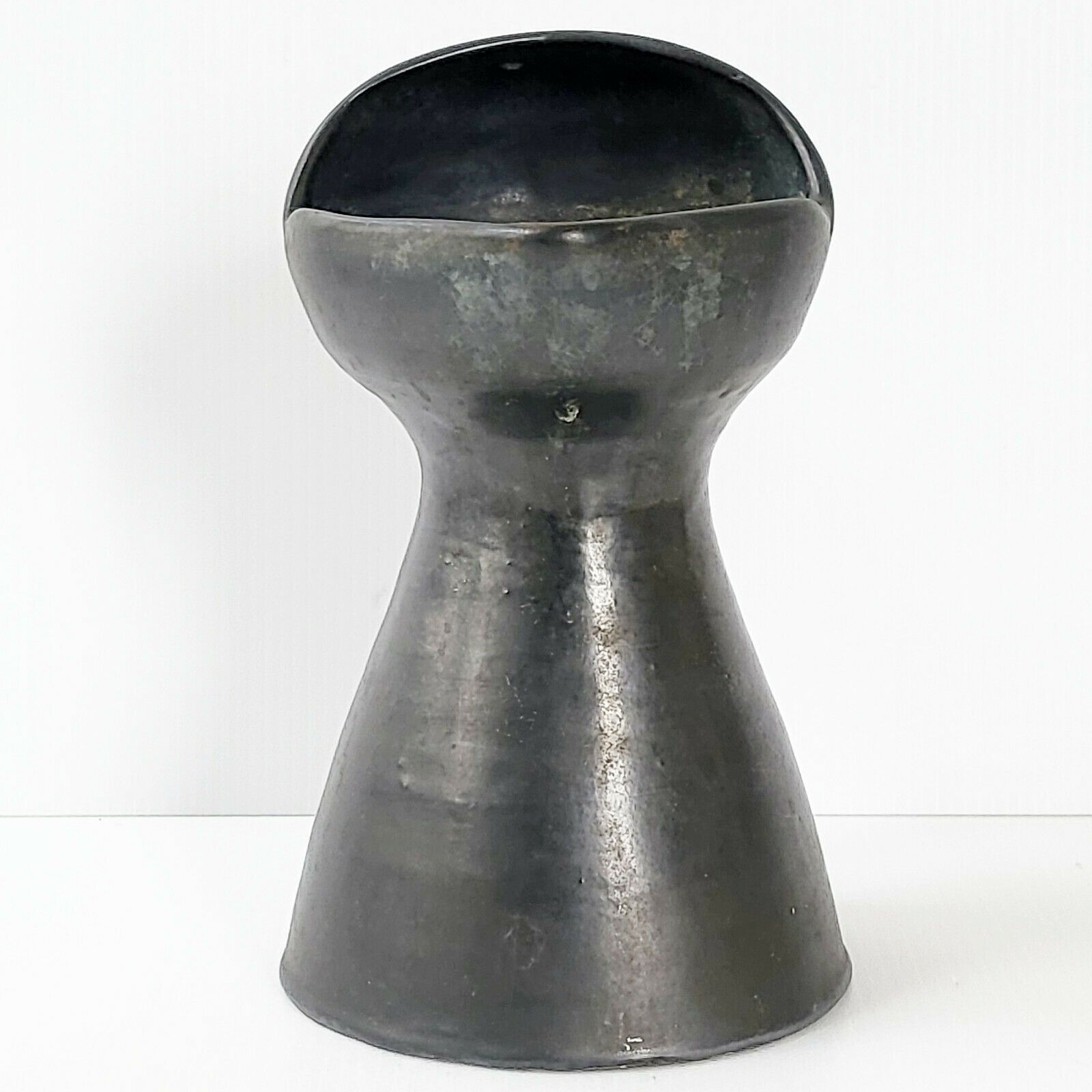Magnificent Vase Pichet 1950 Black Ceramic Dlg Capron Jouve 50s 1950s photo for sale