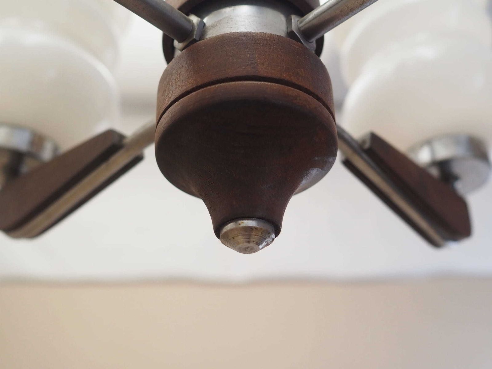 Wooden Chandelier, Danish Design, 1970s, Production: Denmark photo 579.0