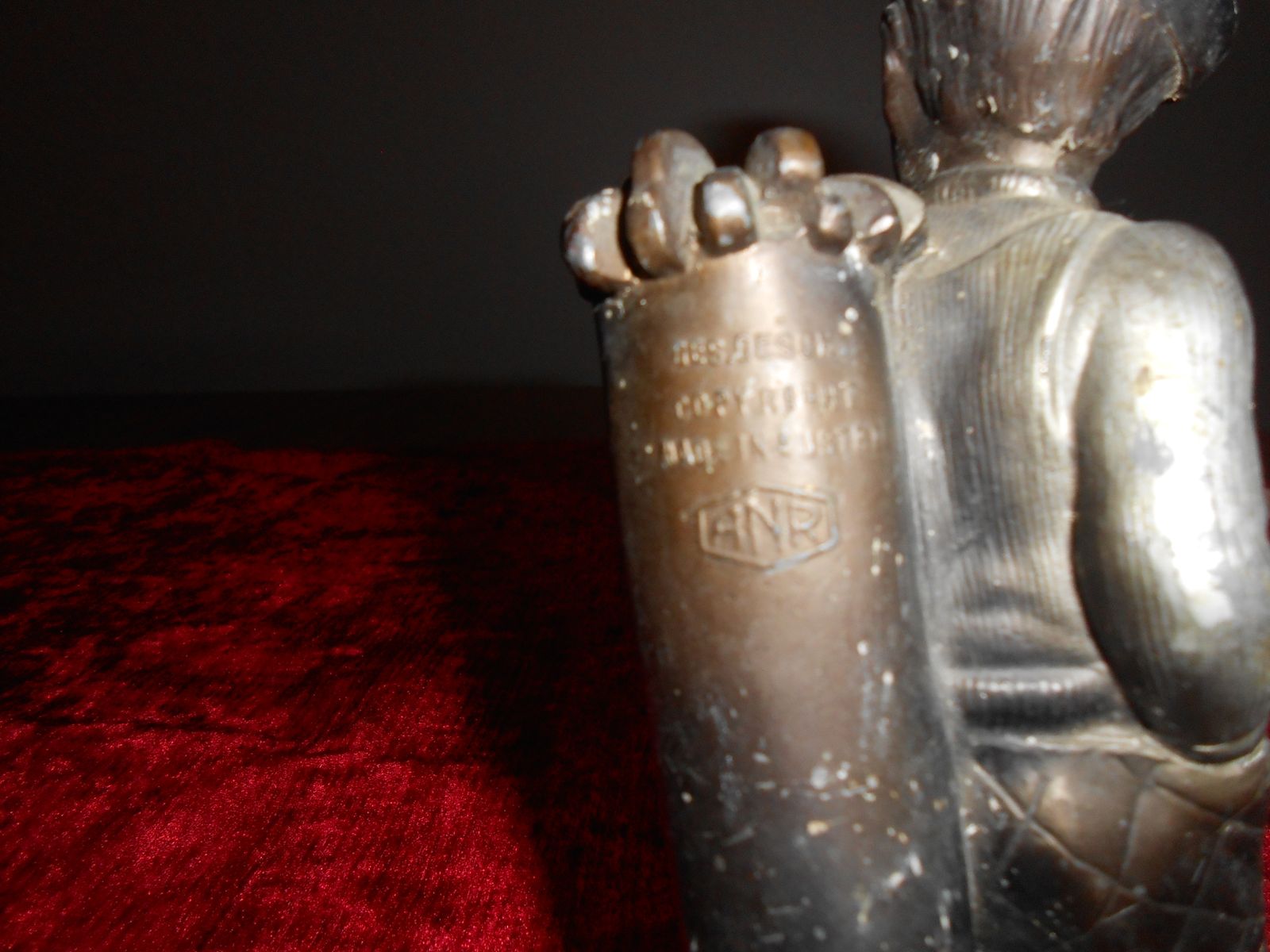 Rare Caddie  Match Striker, Early 20th Century.  Marked Anr. photo vinterior