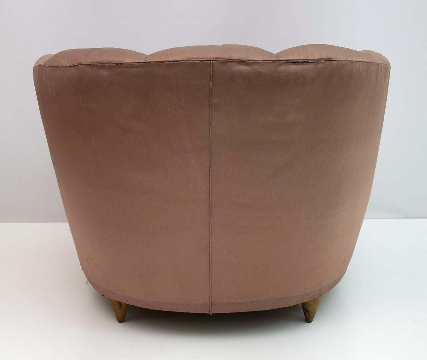 photo vinterior Gio Ponti Midcentury Rare Italian Curved Armchairs "Casa E Giardino" 1936, Pair