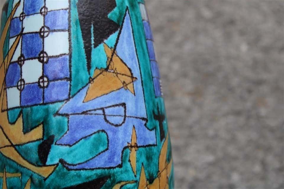 photo furniture Bottle Ceramic Castelli Futuristic 1961 Multicolor Italian Design Di Simone