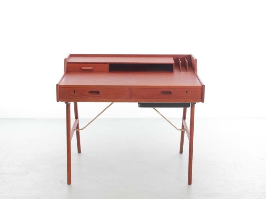 Mid Century  Modern Scandinavian Vanity Desk  In Teack By Arne Wahl Iversen photo furniture