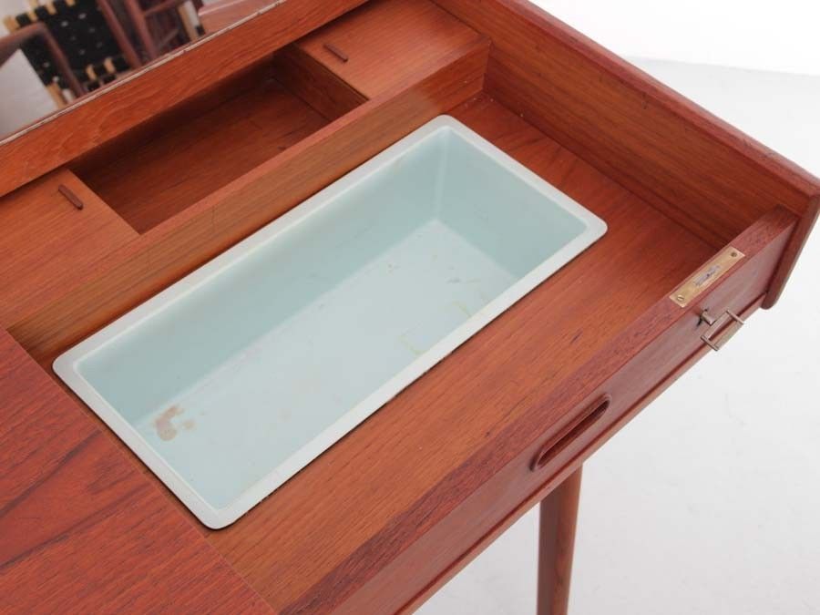 Mid Century  Modern Scandinavian Vanity Desk  In Teack By Arne Wahl Iversen photo buy