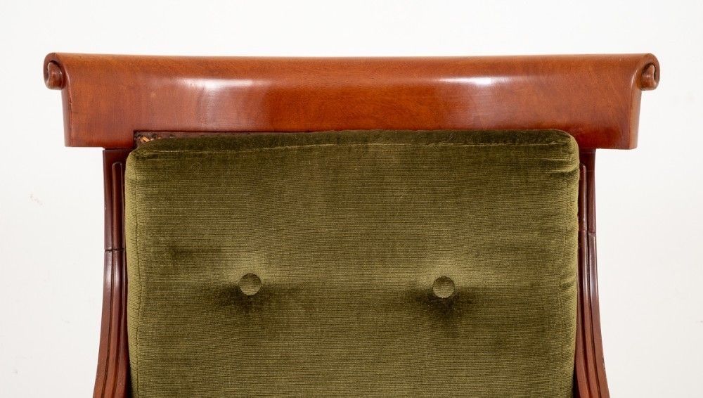 William IV Bergere Chair   Antique Mahogany 19th Century photo buy