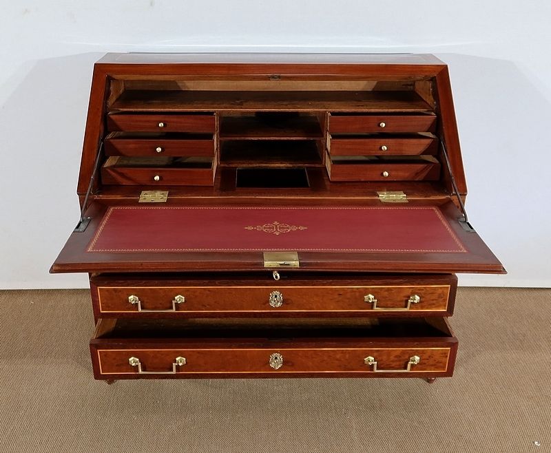 Louis XVI Scriban Chest Of Drawers In Mahogany – 18th Century photo Furniture