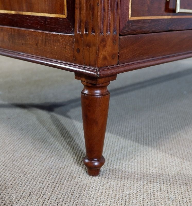 photo vintage Louis XVI Scriban Chest Of Drawers In Mahogany – 18th Century