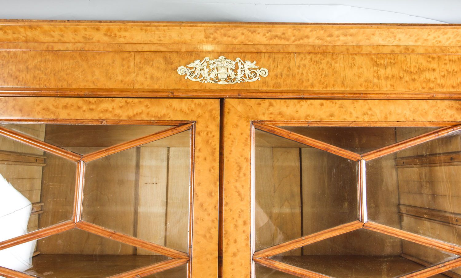 Antique French Charles X Burr Maple And Ormolu Bookcase Circa 1820 19th C photo 5750.0