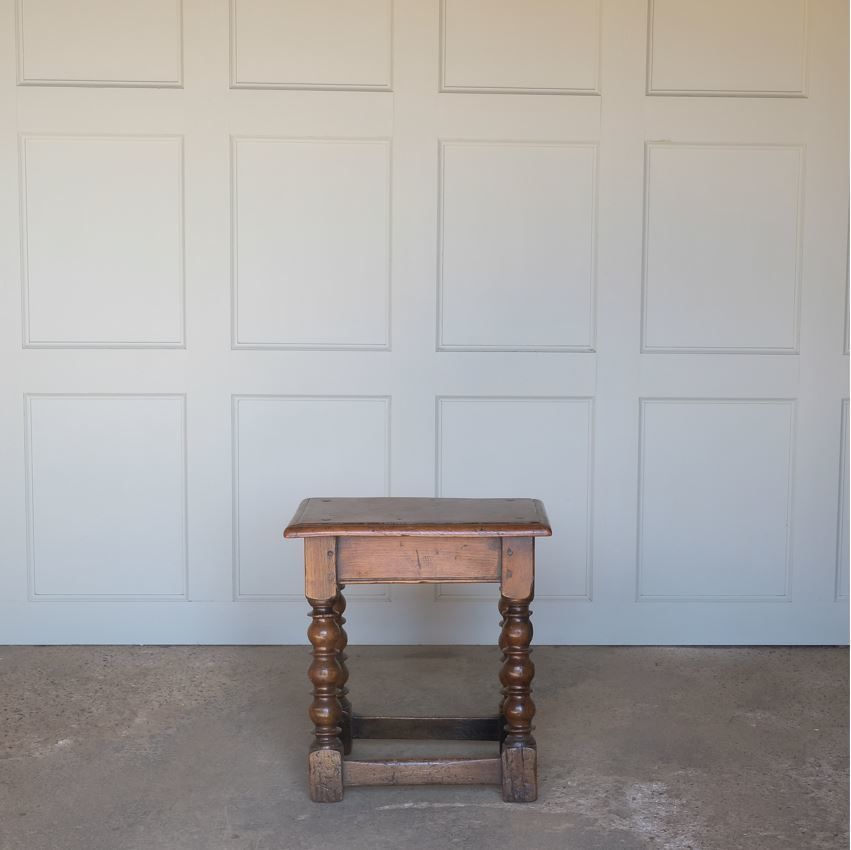 Oak Joint Stool, 1800s, Antique photo for sale