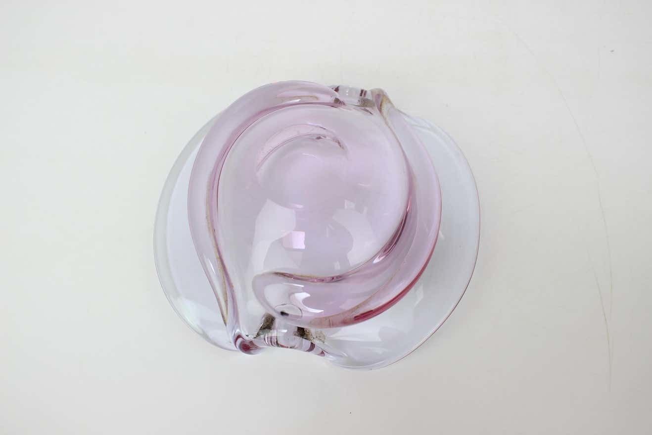 Mid Century Ashtray By Zelezno Borske Sklo, 1960's photo buy