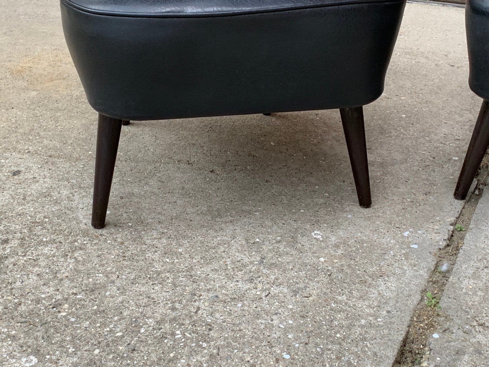 Mid Century Sky Black Cocktail Chairs, 1950s, Set Of 2 photo 1274.0