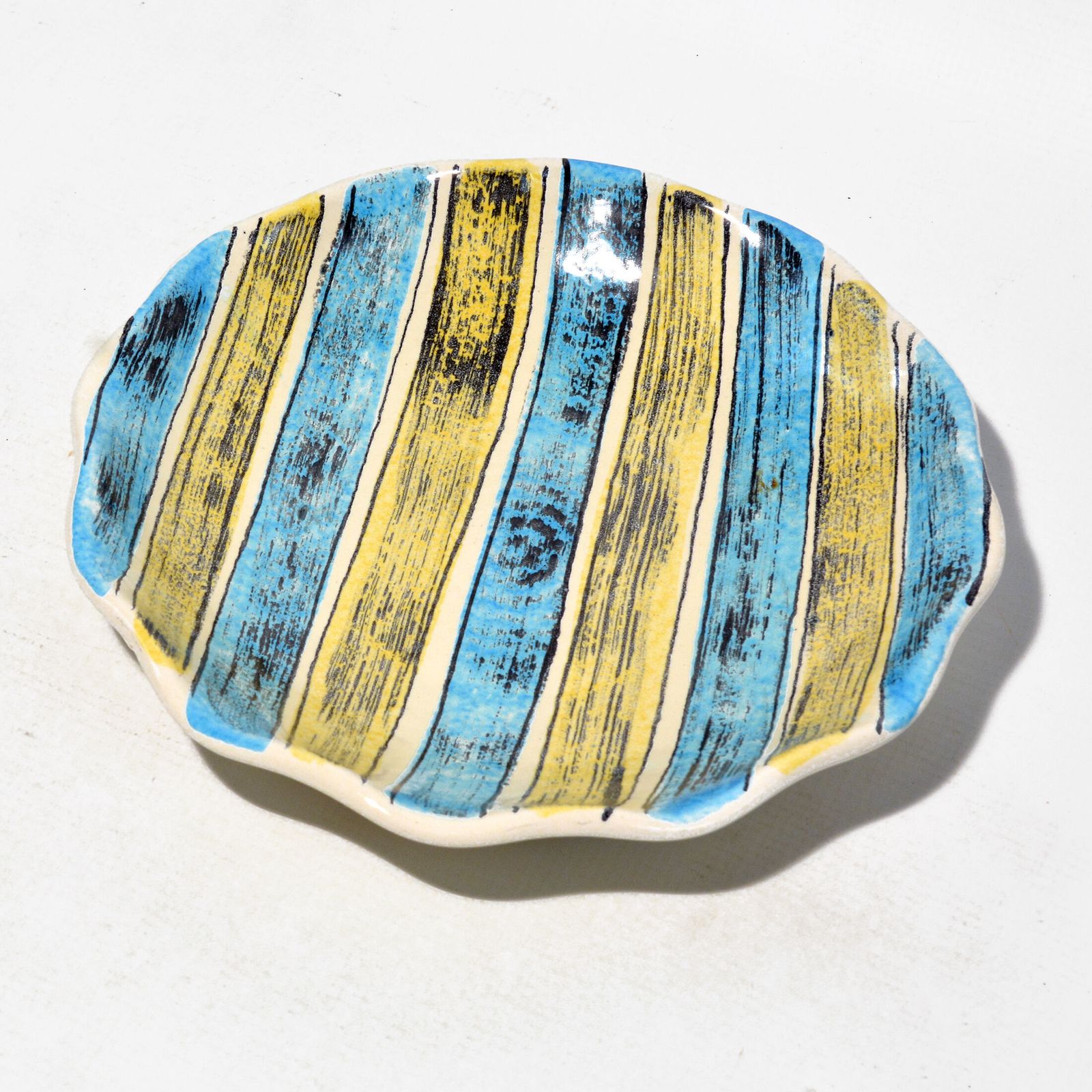 Ceramic Fruit Plate 1970, Strehla, Germany photo for sale