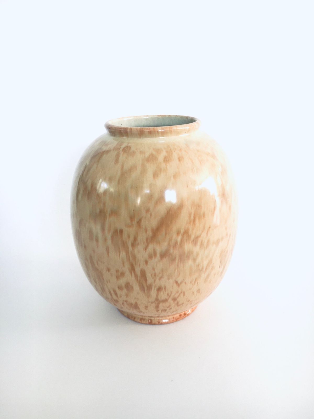 Impressive Ceramic Rubra Vase By Wim Visser For Petrus Regout Maastricht, Netherlands 1954 photo for sale
