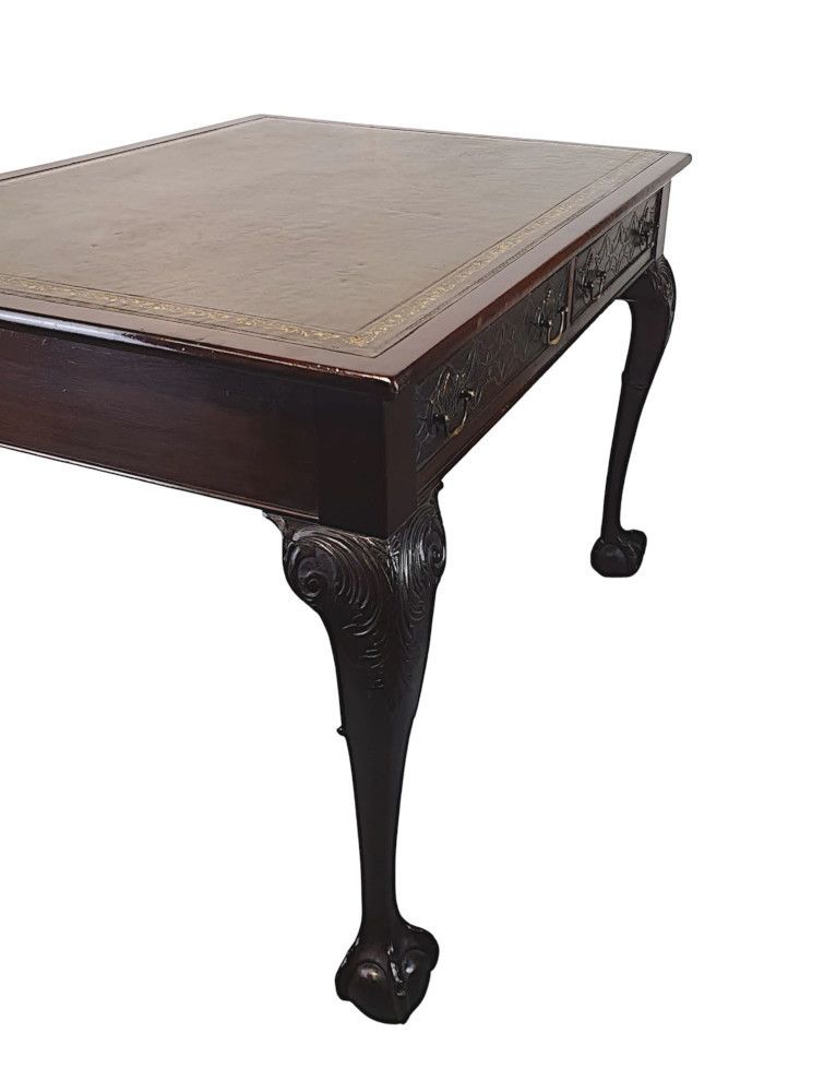A Stunning Late 19th Century Desk In The Thomas Chippendale Manner photo Furniture