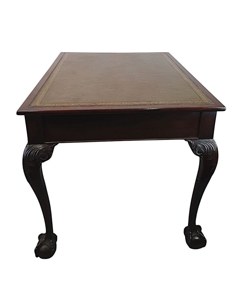 A Stunning Late 19th Century Desk In The Thomas Chippendale Manner photo vinterior