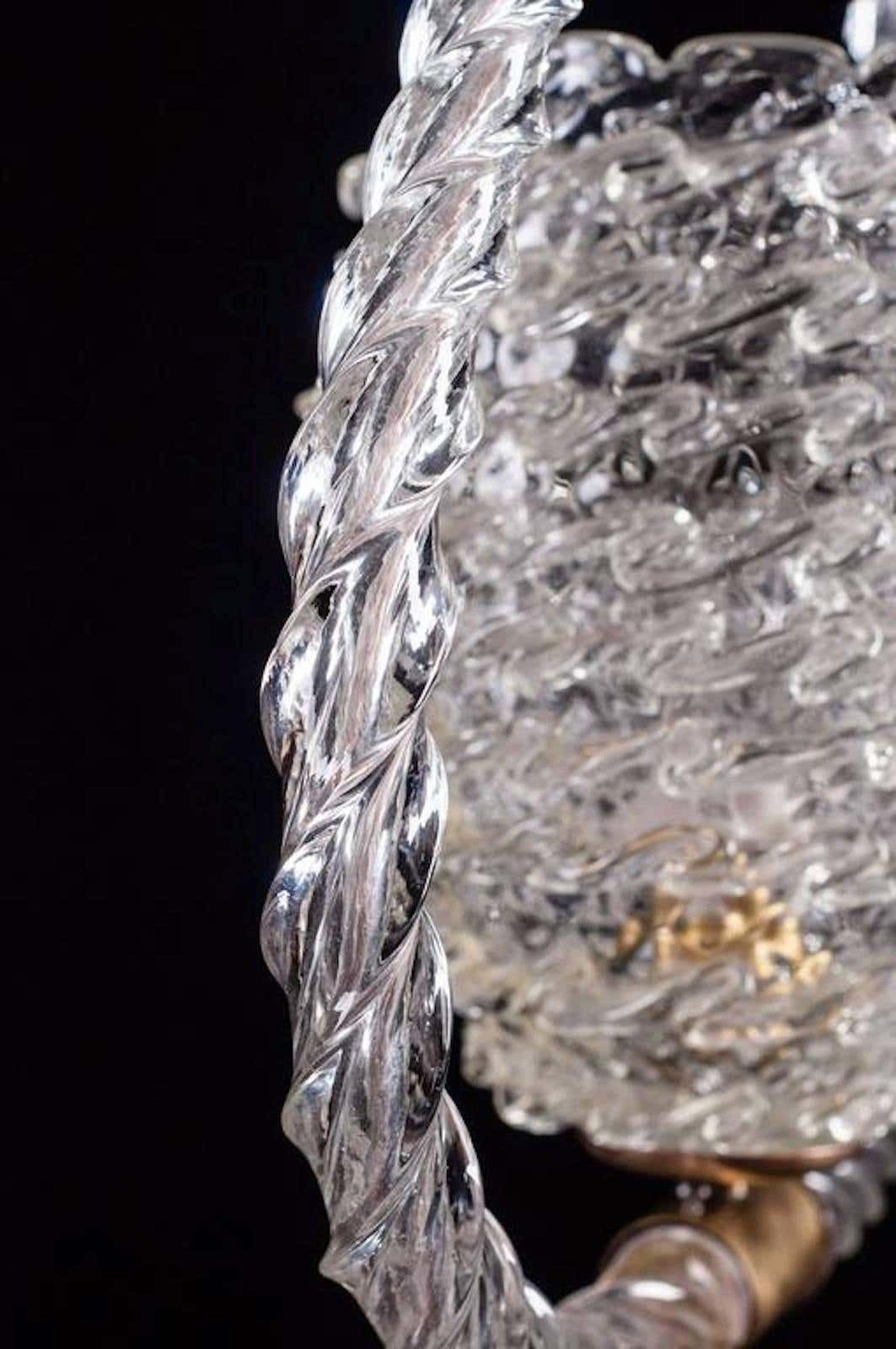 Charming Art Deco Pendant Chandelier By Ercole Barovier, 1940s photo vinterior