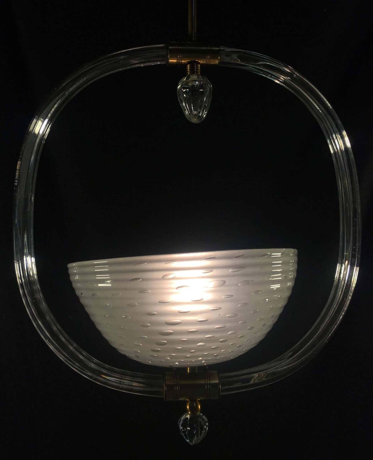 photo furniture Charming Italian Chandelier By Barovier & Toso, Murano, 1940