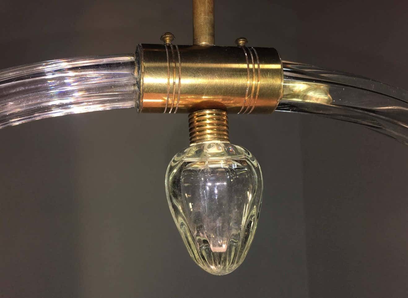 Lighting Charming Italian Chandelier By Barovier & Toso, Murano, 1940 photo