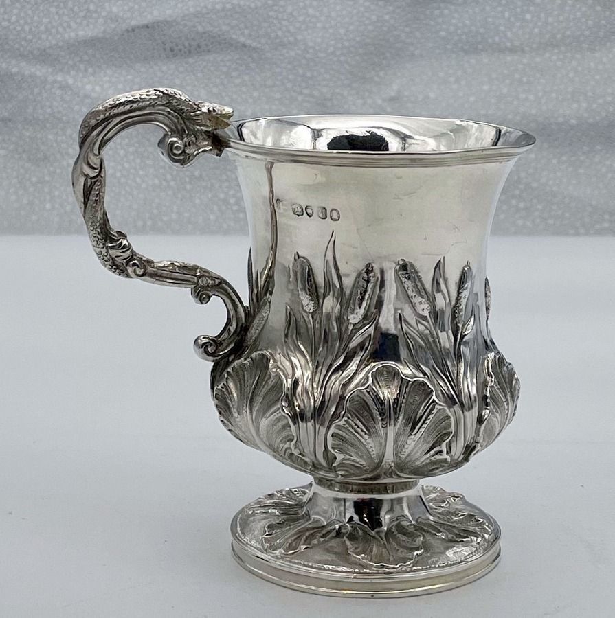 William IV Silver Christening Mug London 1831 Charles Reily & George Storer photo vintage
