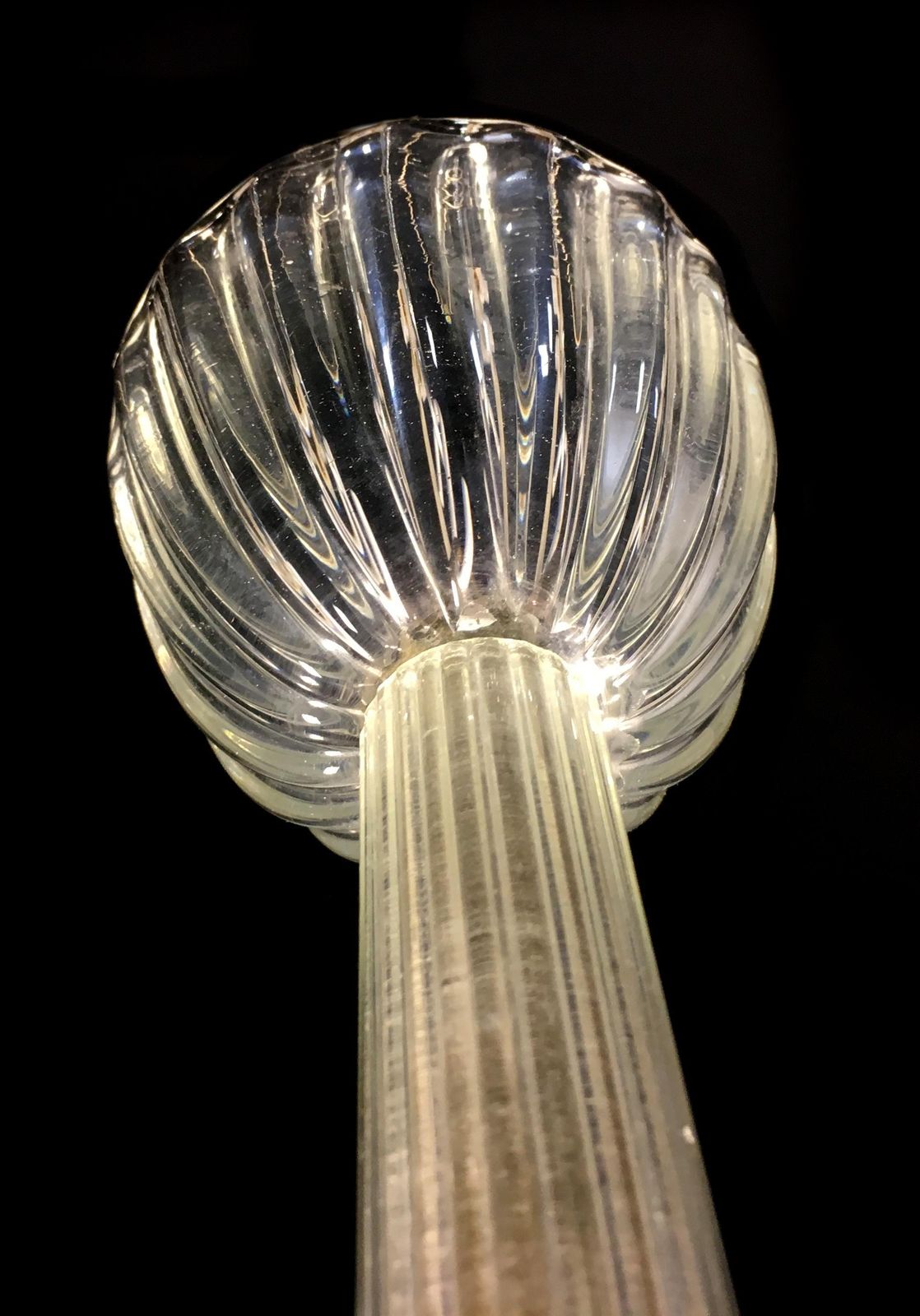 photo for sale Chandeliers "The Princess", Gold Inclusion By Barovier & Toso, Murano, 1940s