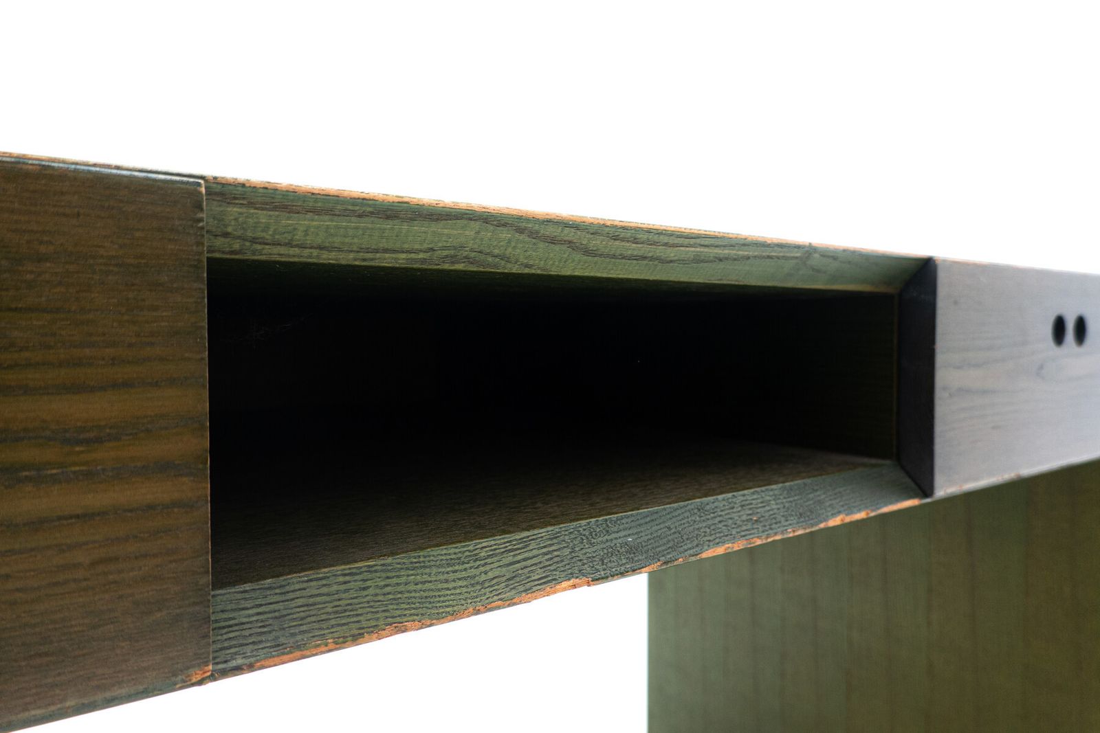 Mid Century Green Wooden Desk By Derk Jan De Vries photo vinterior