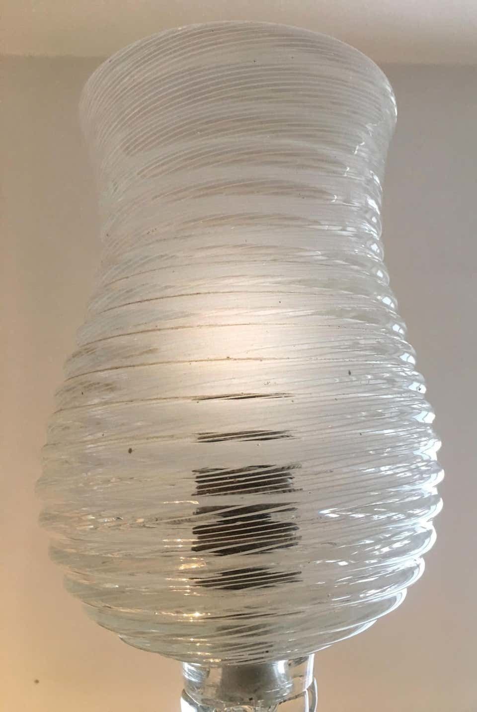 Art Deco Reticello Chandelier By Ercole Barovier, Murano, 1940s photo vintage