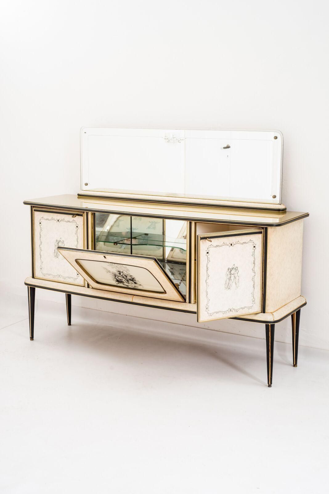 Bar Cabinet By Umberto Mascagni, 1950s photo for sale