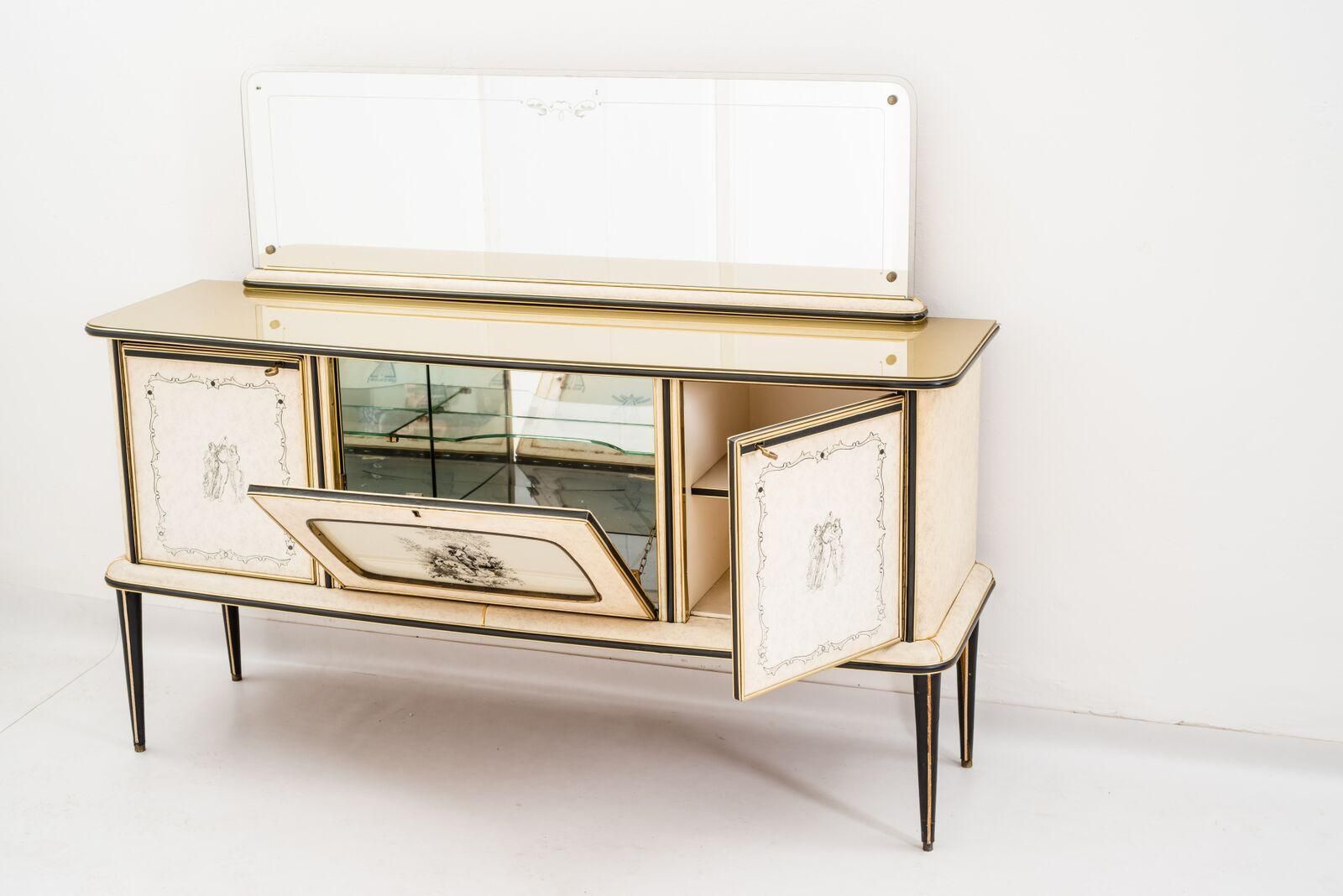 Bar Cabinet By Umberto Mascagni, 1950s photo Furniture