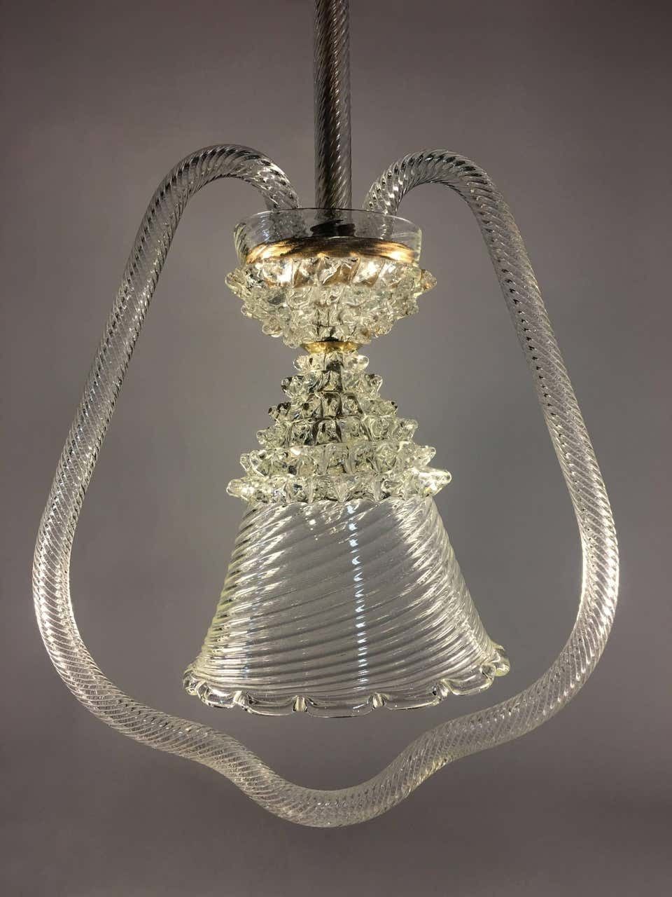 Italian Chandelier By Barovier & Toso, Murano, 1950 photo furniture