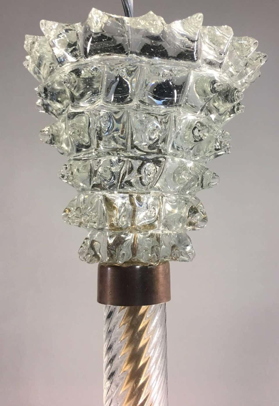 photo furniture Italian Chandelier By Barovier & Toso, Murano, 1950