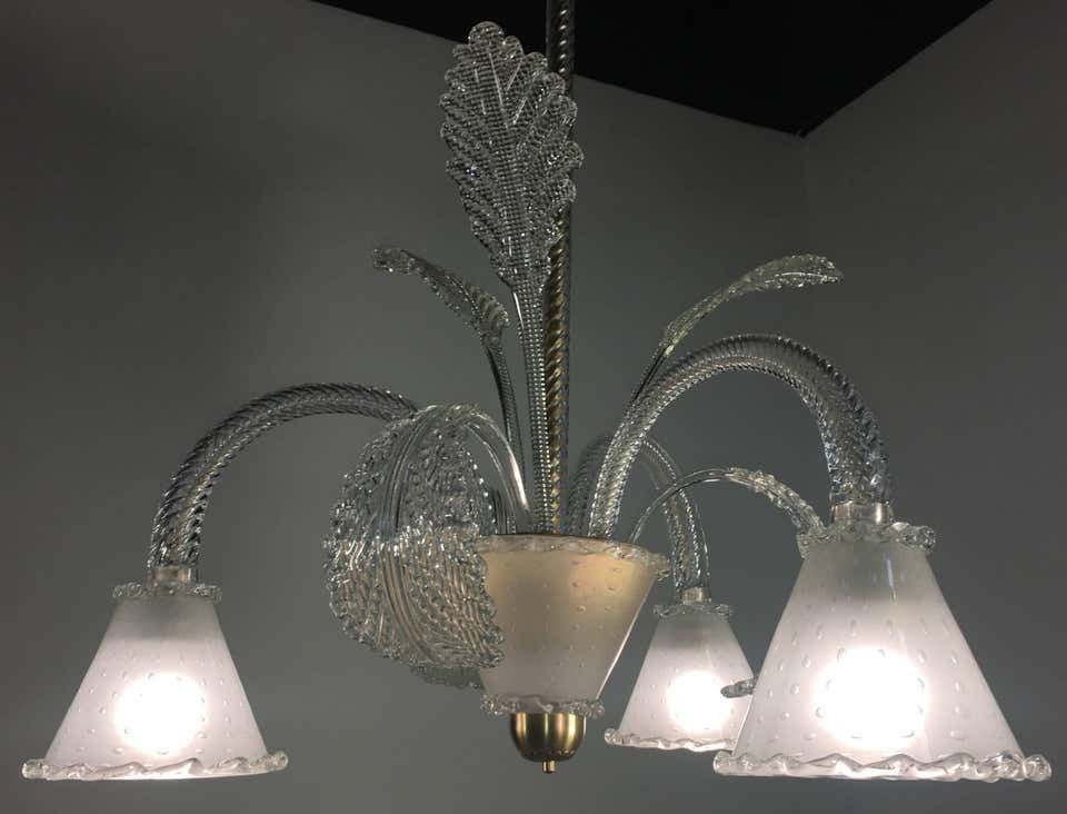 photo buy Chandelier By Barovier & Toso, Murano, 1940s