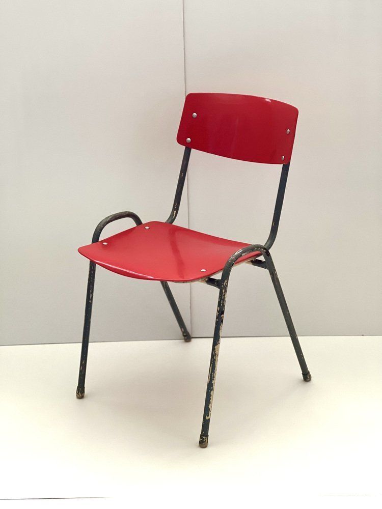 Industriële Schoolstoel, Jaren 1970 photo furniture
