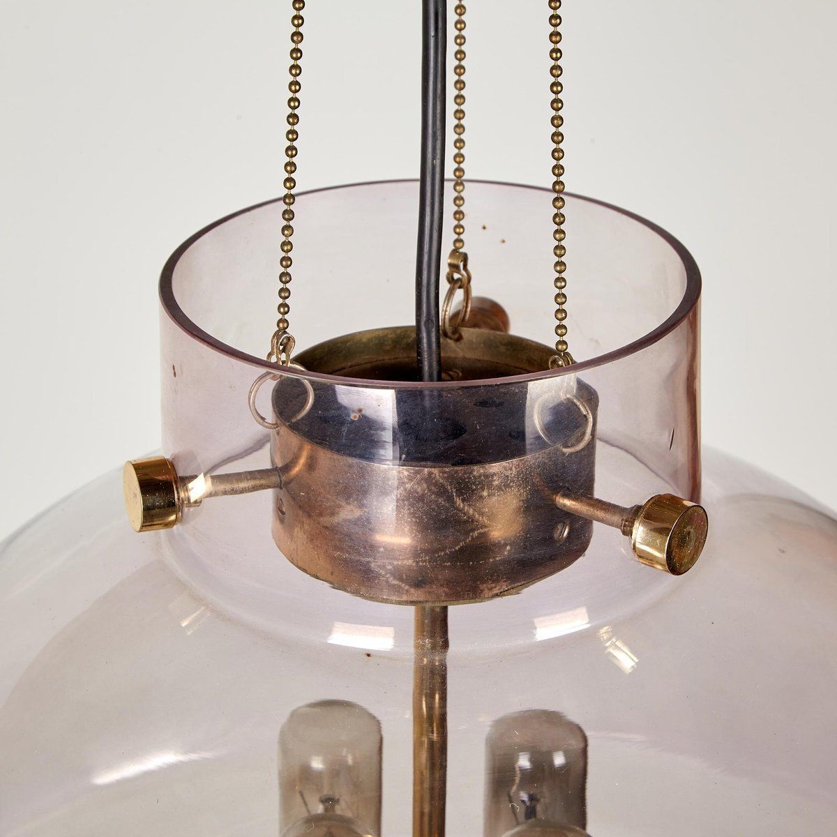 Vintage Glass Chandelier From Limburg photo vinterior
