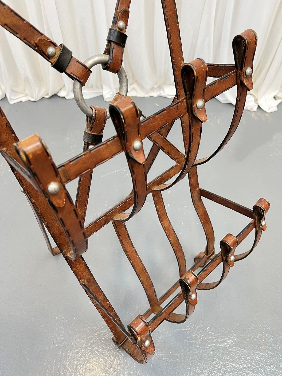 Jacques Adnet Style Magazine Rack photo furniture