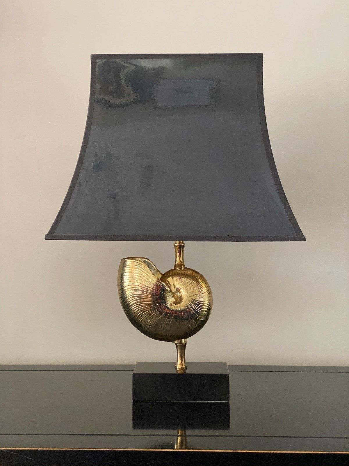 Nautilus Shell Sculpture Table Lamp By Deknudt photo 609.0