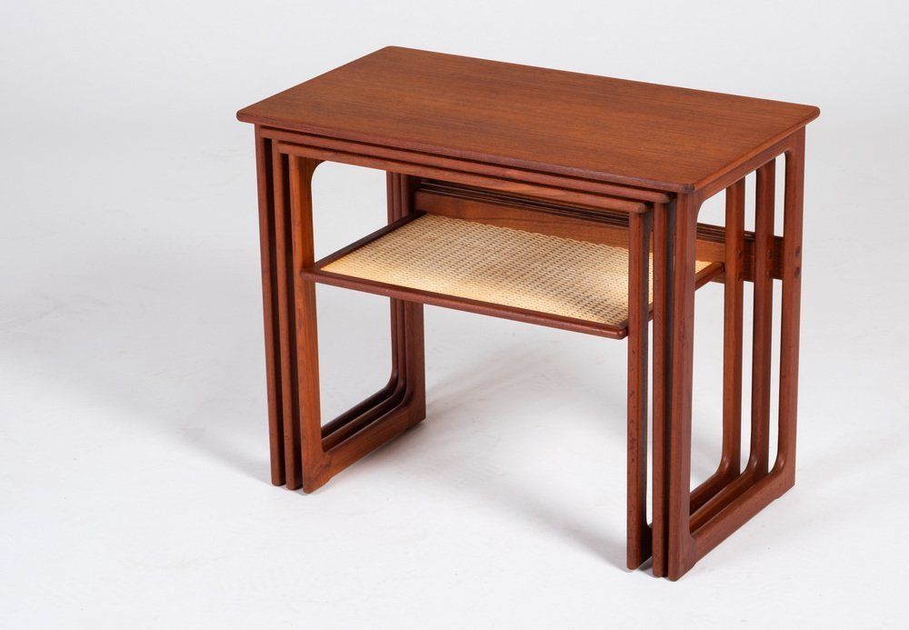 Nesting Tables In Teak By Johannes Andersen For Cfc Silkeborg, Denmark, 1950s, Set Of 3 photo 1480.0