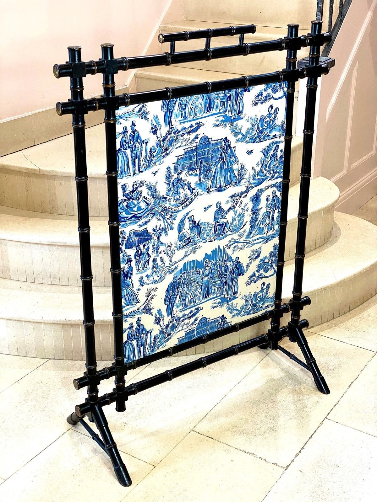19th Century Large Howard And Sons Fire Screen