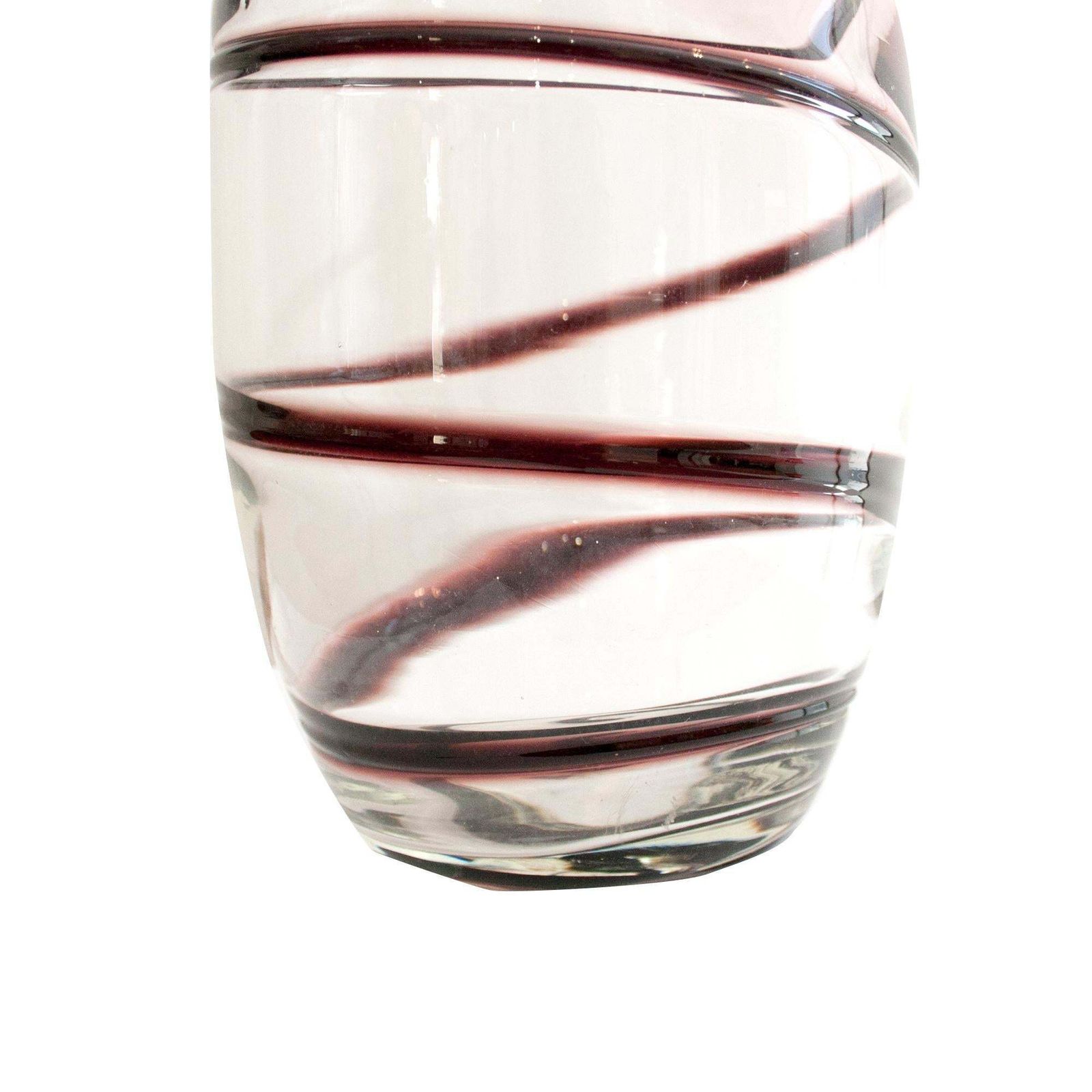 Mid Century Modern Purple Murano Glass Vase Italy 1960 photo vinterior