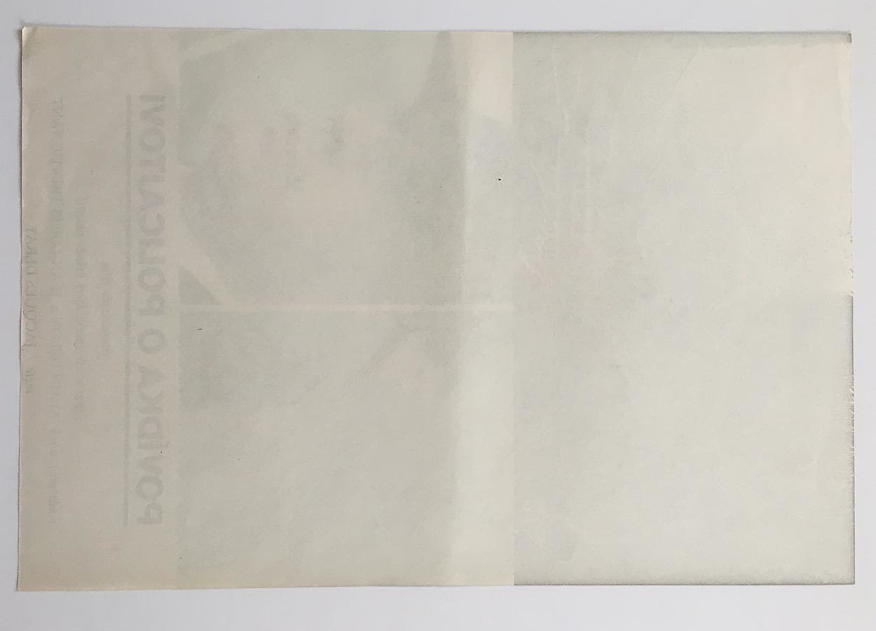 Original Film Poster, Flic Story, Libor Fára, 1975, Genuine Czech Vintage Print photo vinterior