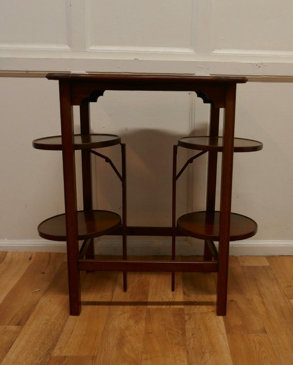 A 4 Tray Mahogany Table Cake Stand Or Dumb Waiter photo furniture