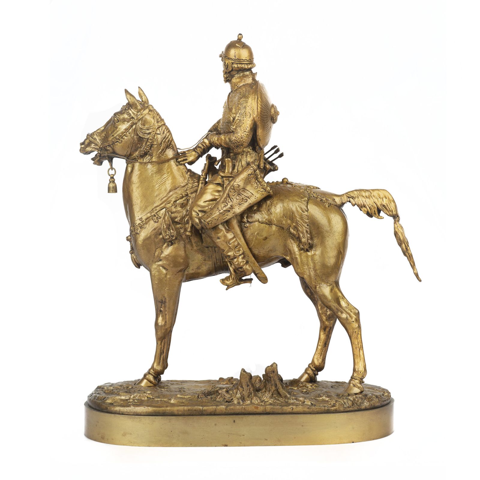 Evgeni Alexandrovich Lanceray, 1848 1886 A Bronze Figure Of Oprichnik (Prince Vyazemskii) photo furniture