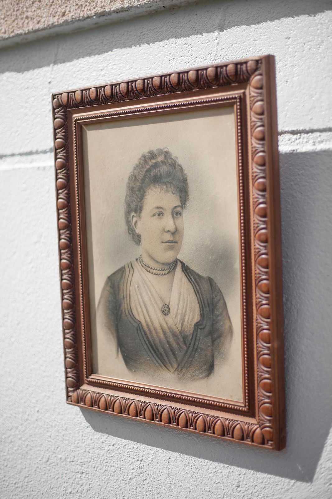Vintage Portrait Old Wooden Frame photo Art