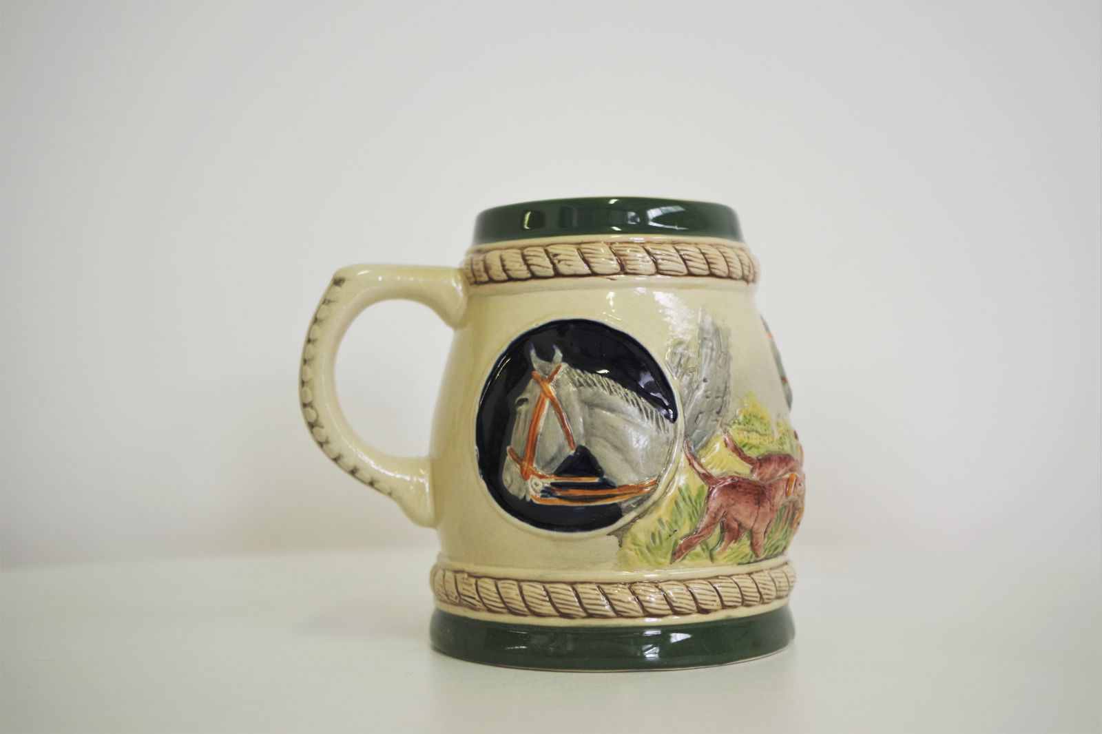photo furniture Porcelain Beer Mugs, 1980s, Set Of 3
