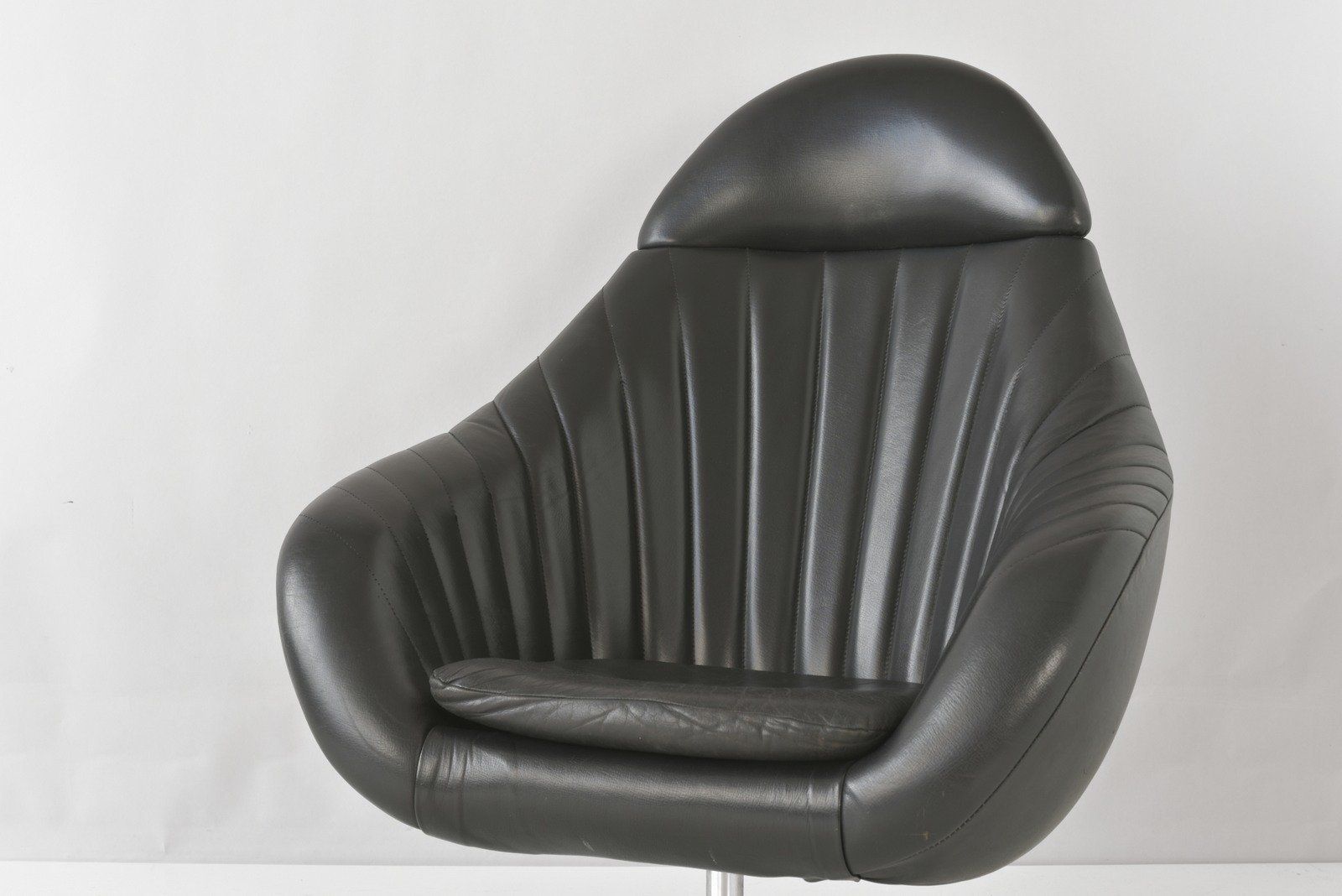 Dutch Swivel Bucket Chair In Leather, 1960 photo 2180.0